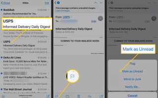 Как пометить электронную почту как непрочитанную в iPhone Mail