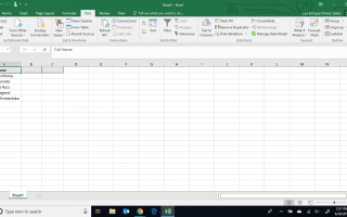 Как разделить имена и фамилии в Excel