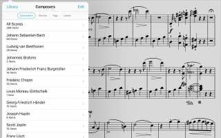 Лучшие ноты, нотации и ридеры для iPad