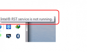 Исправление службы Intel RST, не работающей в Windows 10