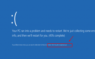 Как исправить Video_TDR_Failure (nvlddmkm.sys) на Windows 10