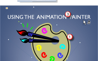 Как использовать анимационный художник в PowerPoint 2010