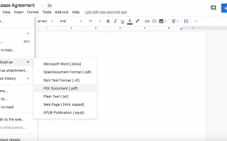 Как конвертировать Google Doc в PDF