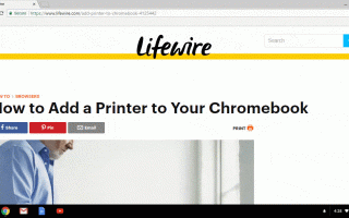 Как печатать с Chromebook