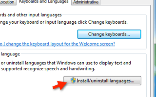 Как изменить язык дисплея в Windows 7
