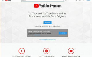 Как зарегистрироваться на YouTube Premium