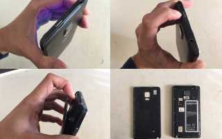 Как снять заднюю крышку Samsung Galaxy Note Edge