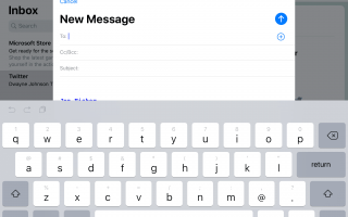 Отправка электронной почты группы iPhone в iOS Mail
