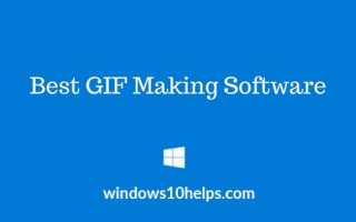 Лучшее ПО для создания GIF для Windows 10