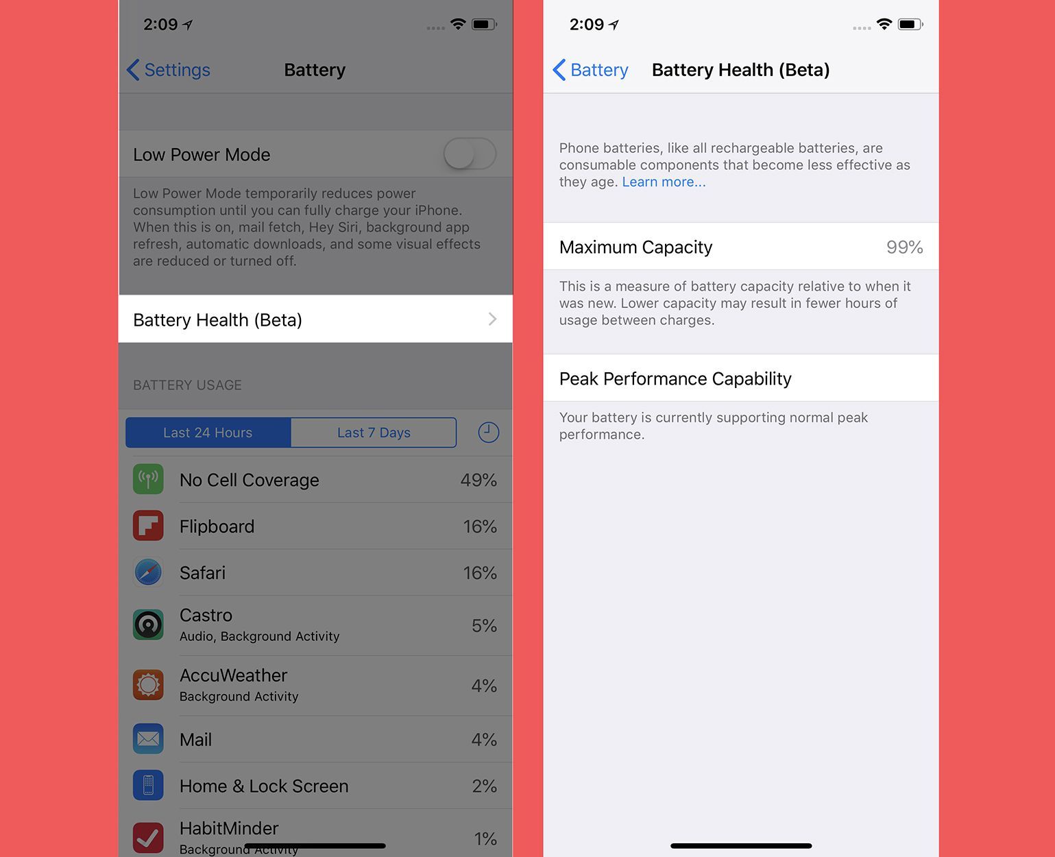 iOS 11.3 Battery Health