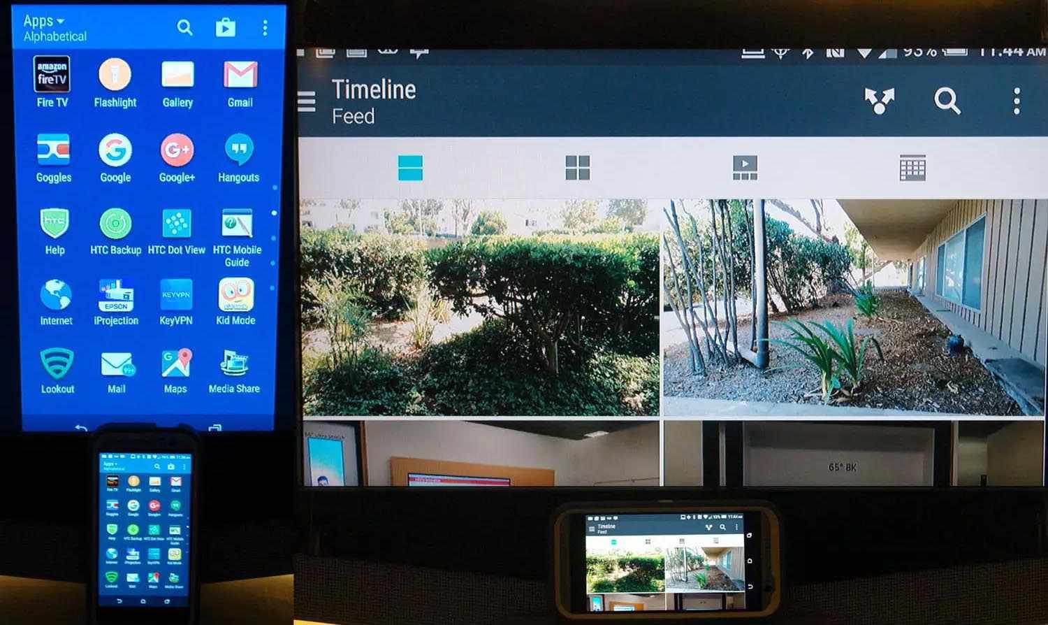 Примеры экрана Android на TV с помощью Fire TV