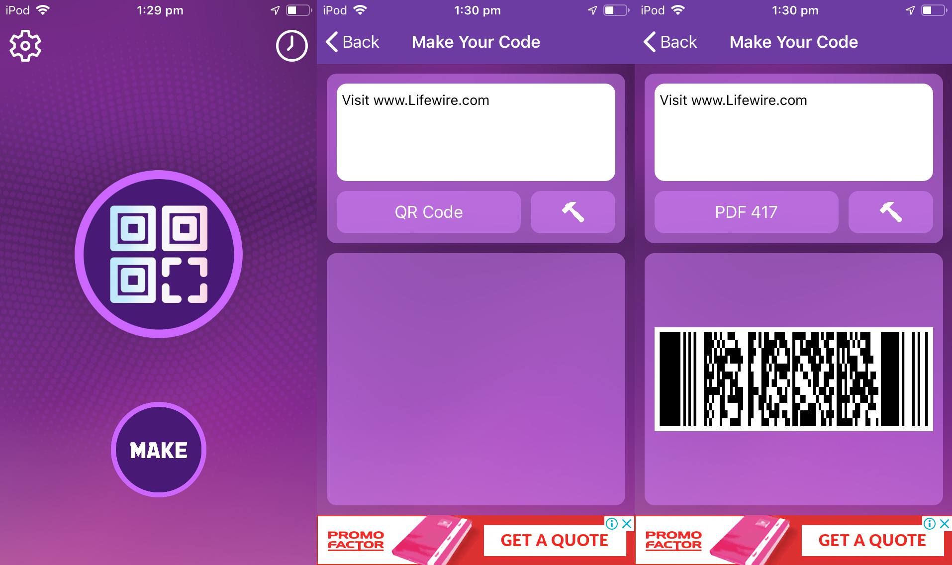 QR Code Reader: приложение для создания штрихкодов для iOS