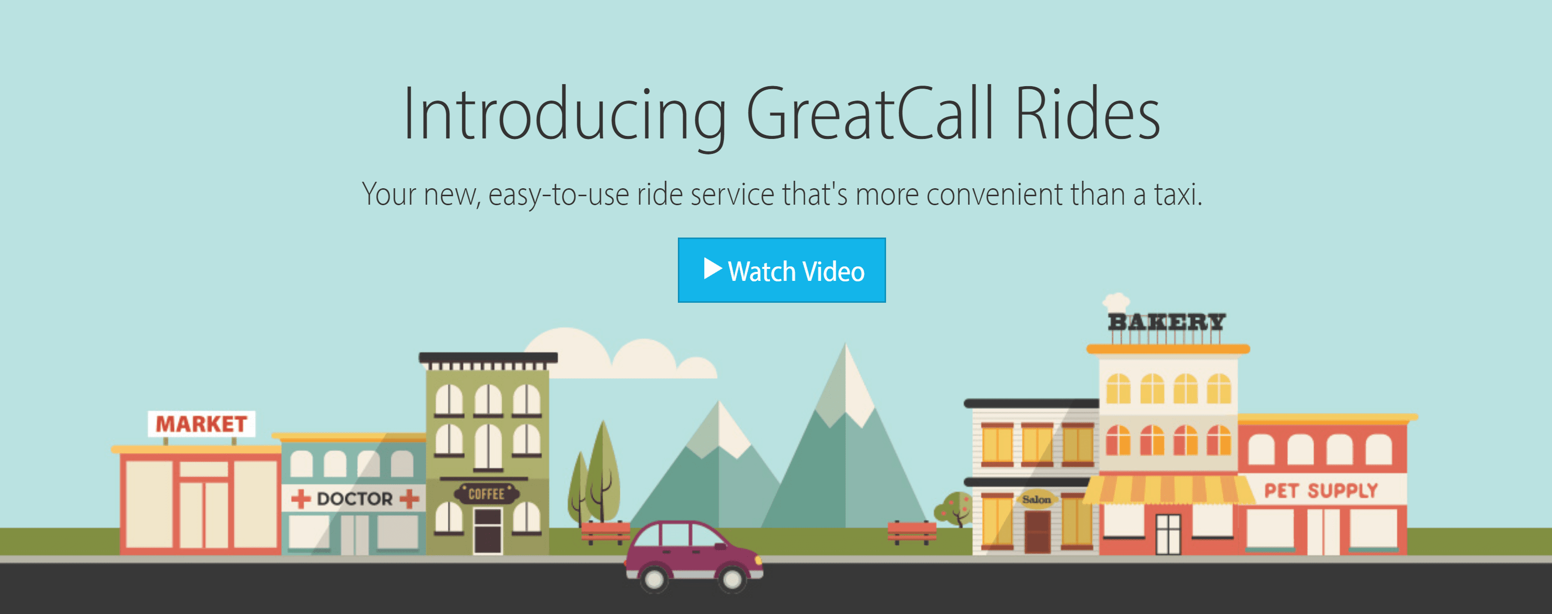 Сайт GreatCall Rides.