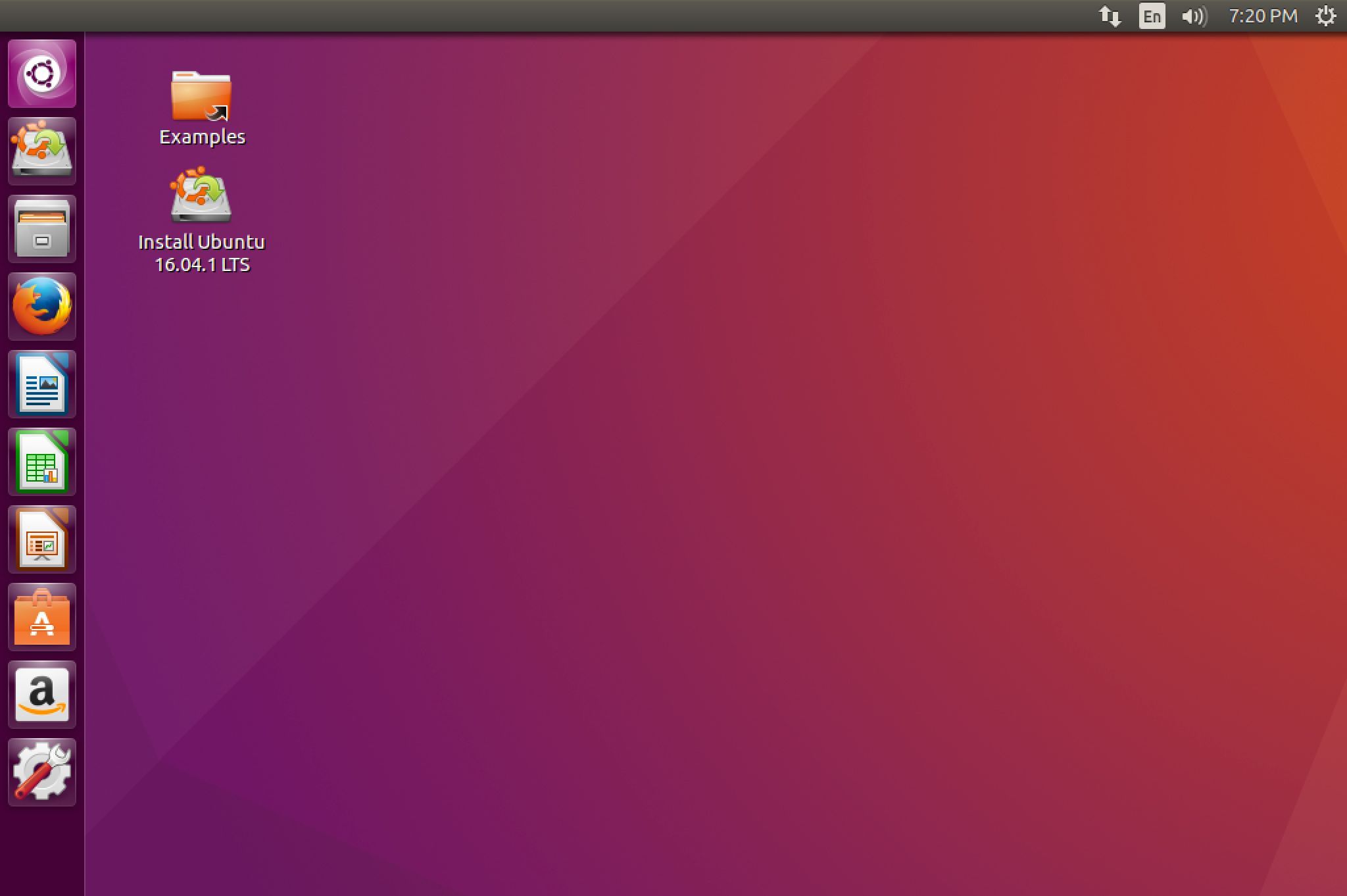 Live Ubuntu Desktop