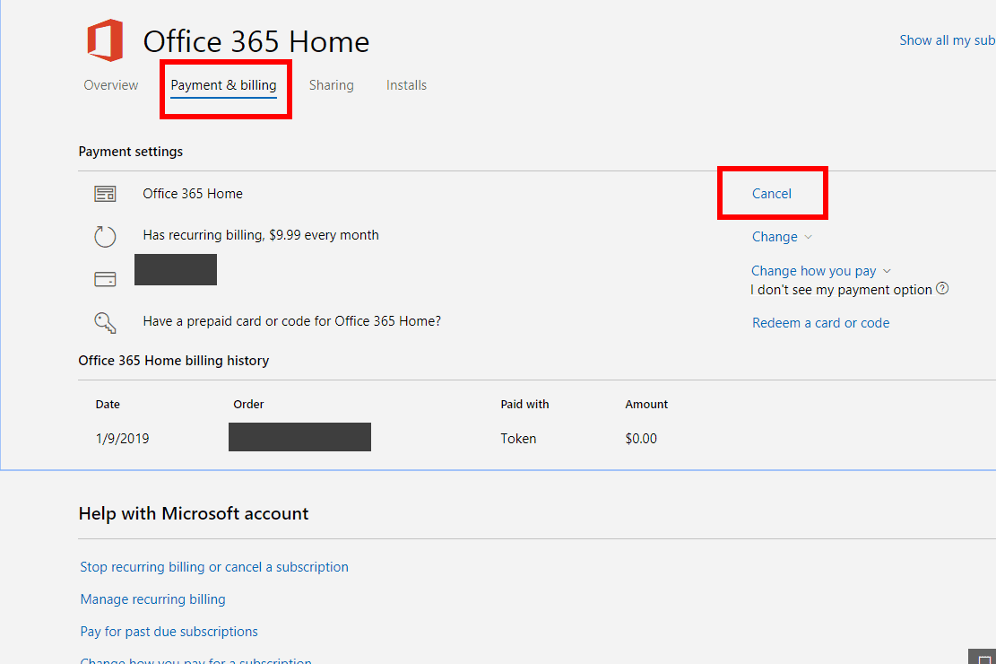 Снимок экрана страницы бесплатной пробной версии Microsoft Office