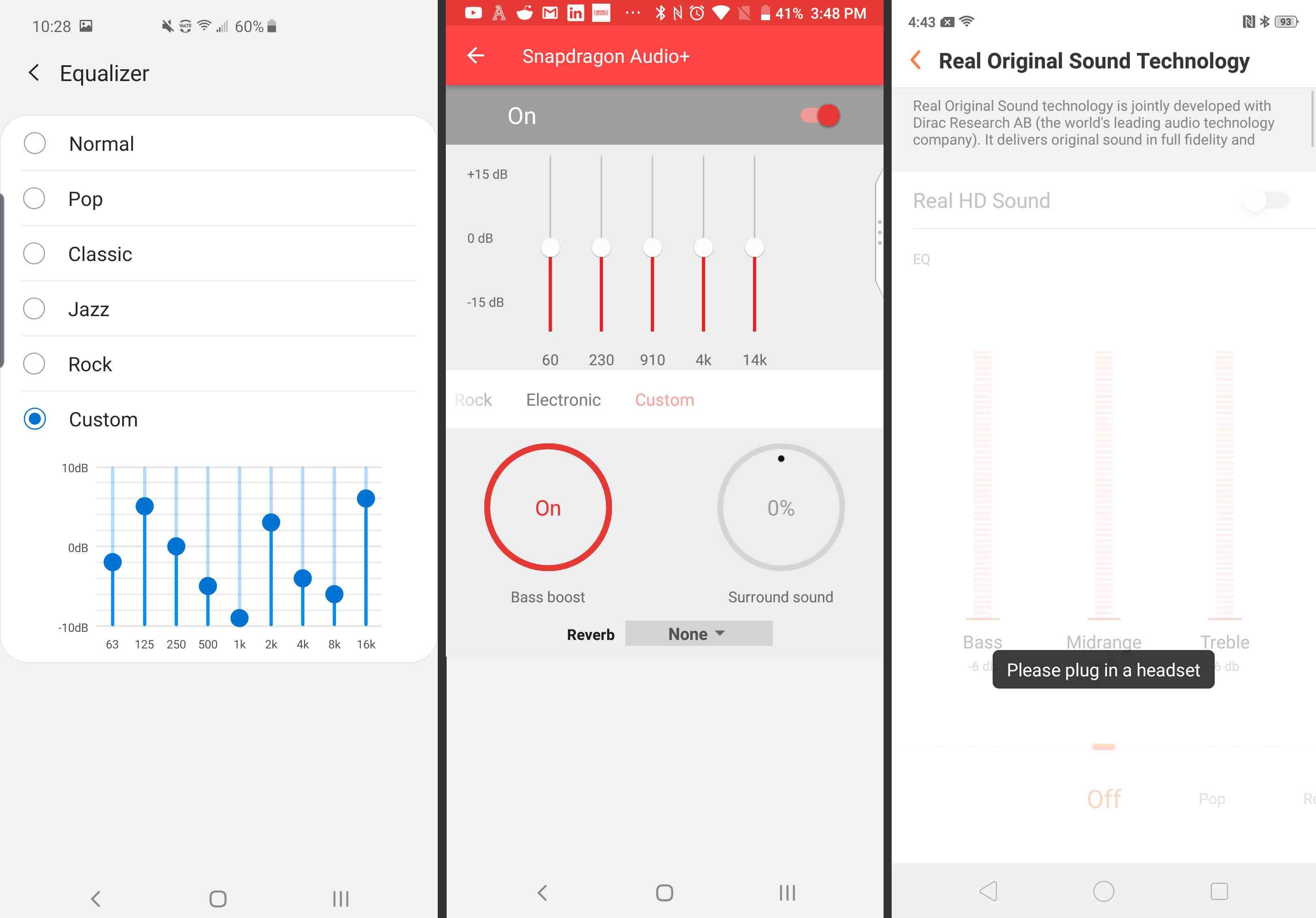 Три способа, которыми ваш Android может показывать настройки эквалайзера