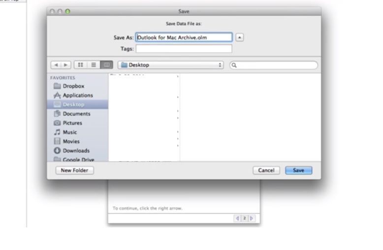 Снимок экрана: сохранение файла данных