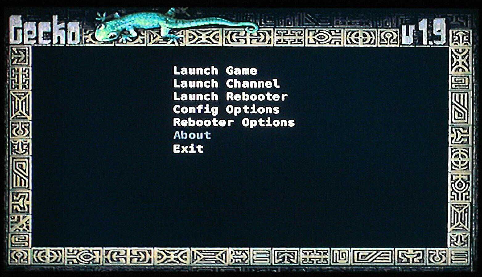 GeckoOS Wii домашний экран