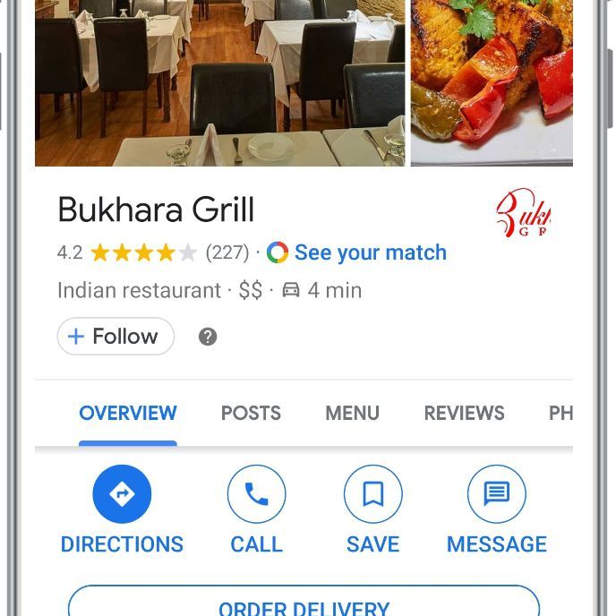 Доставка Google через приложение Карт на мобильном устройстве