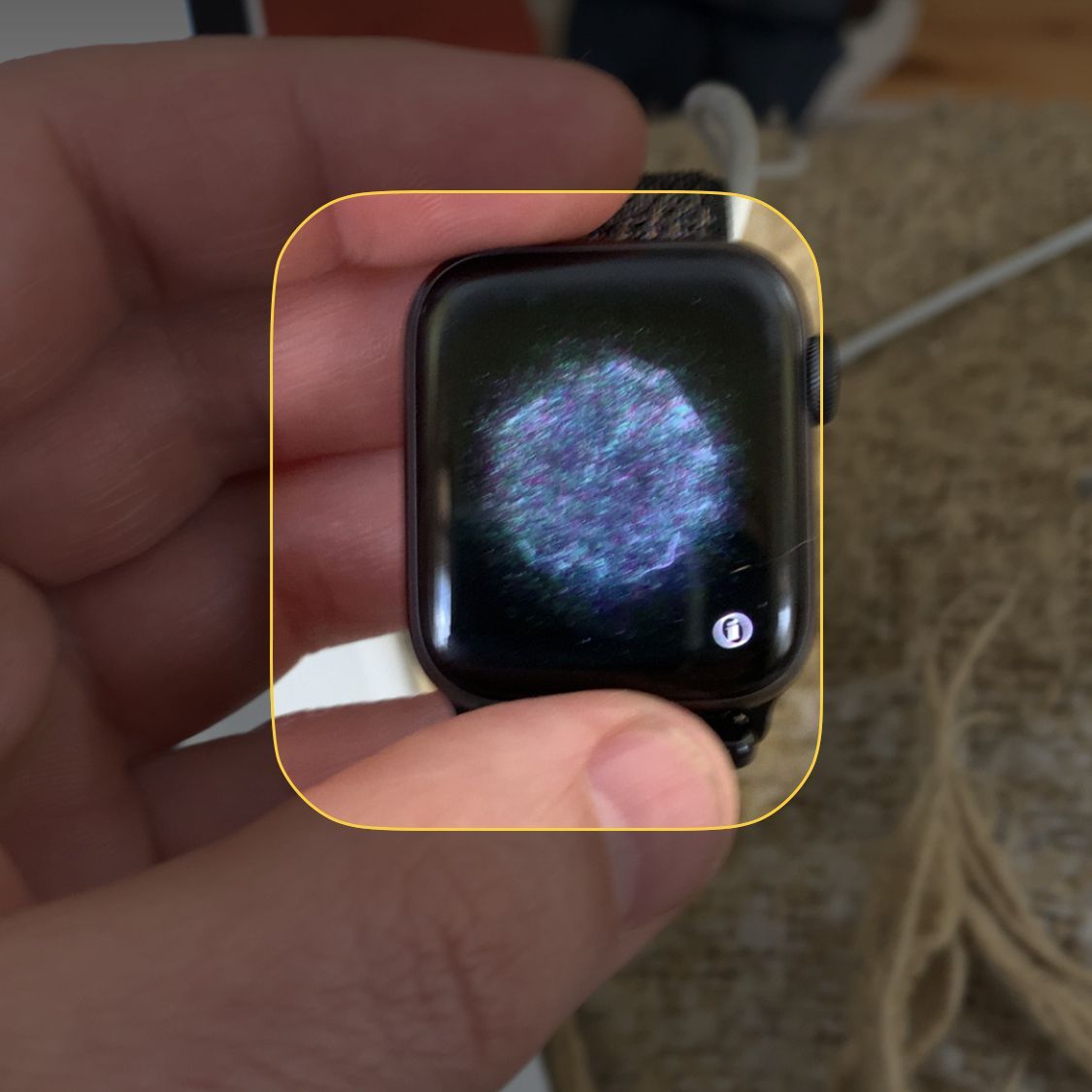 снимок экрана Apple Watch и iPhone для их сопряжения
