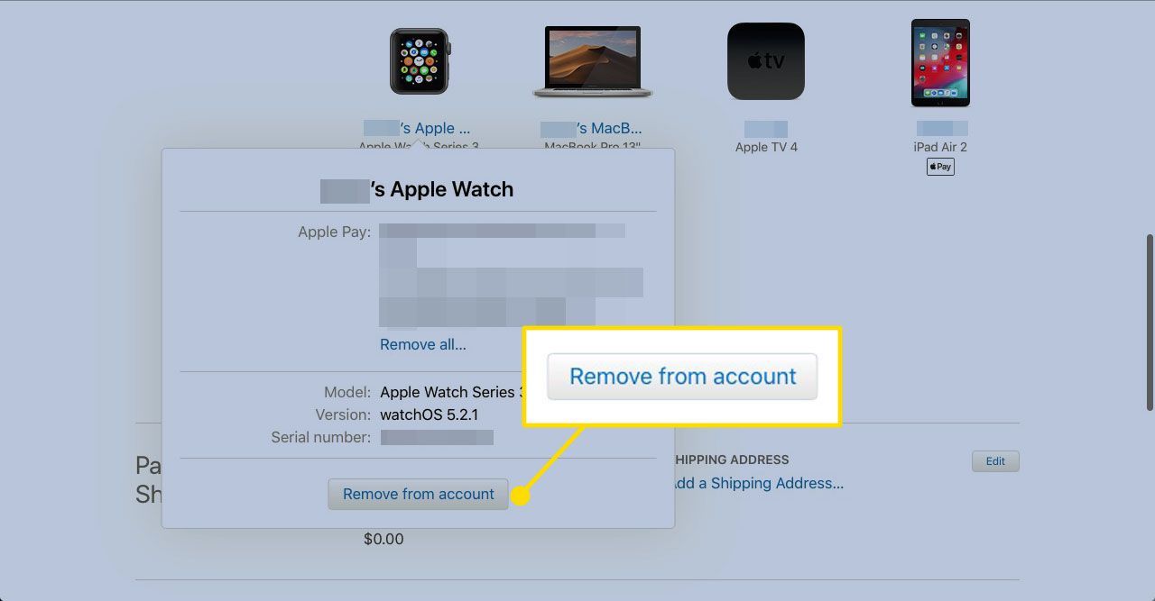 Удаление устройства из учетной записи Apple ID
