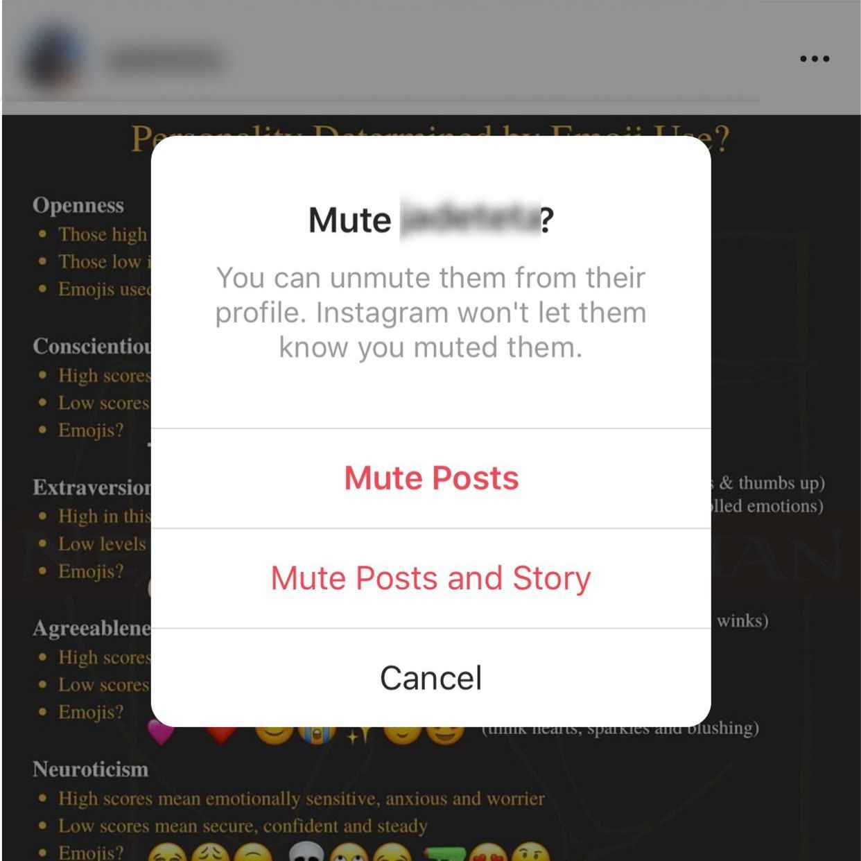 Скриншот приложения Instagram.