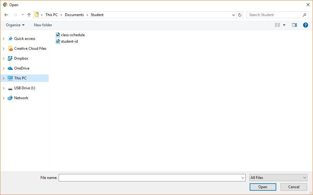 Скриншот загрузки файла в SheerID.