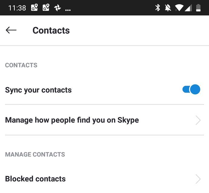 Разблокировать кого-то в скайпе Android