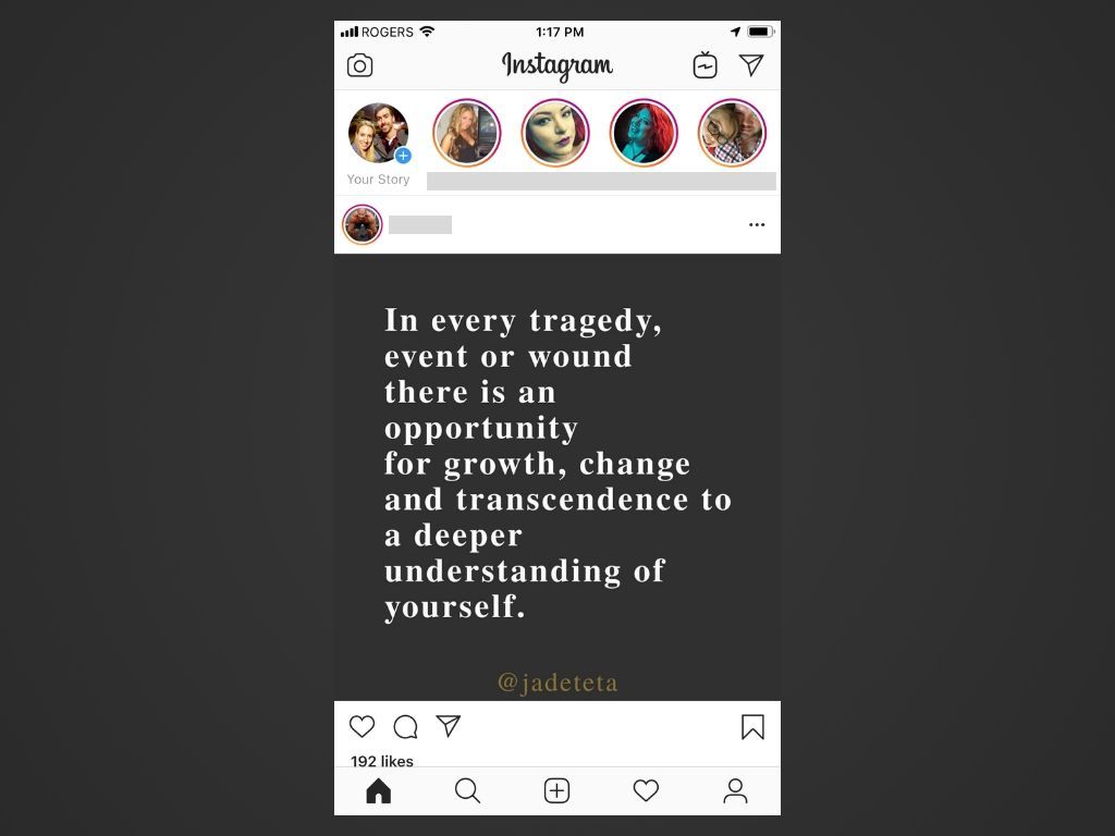 Скриншот приложения Instagram для iOS.