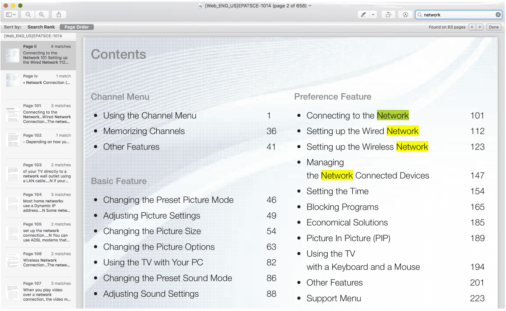 Снимок экрана Mac OS's Preview app