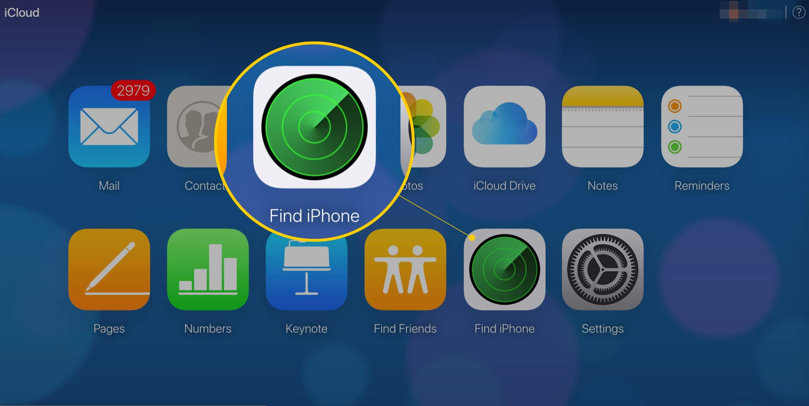 Найти iPhone на iCloud.com