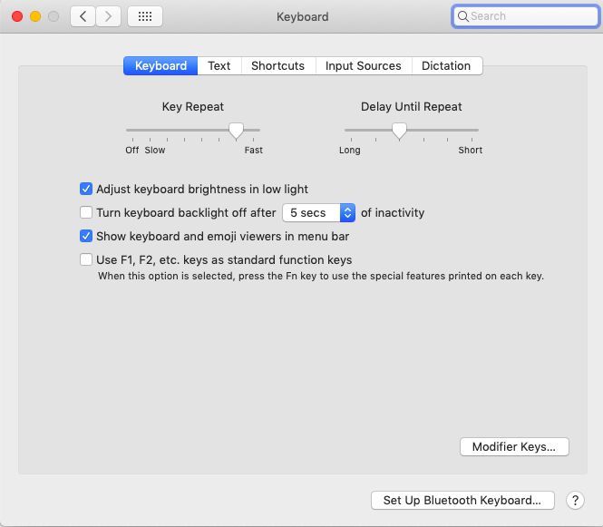 Отображать средства просмотра клавиатуры и смайликов в строке меню Системные настройки - Mac iOS