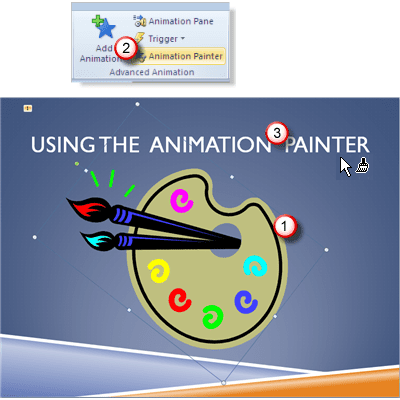 Использование PowerPoint 2010 Animation Painter