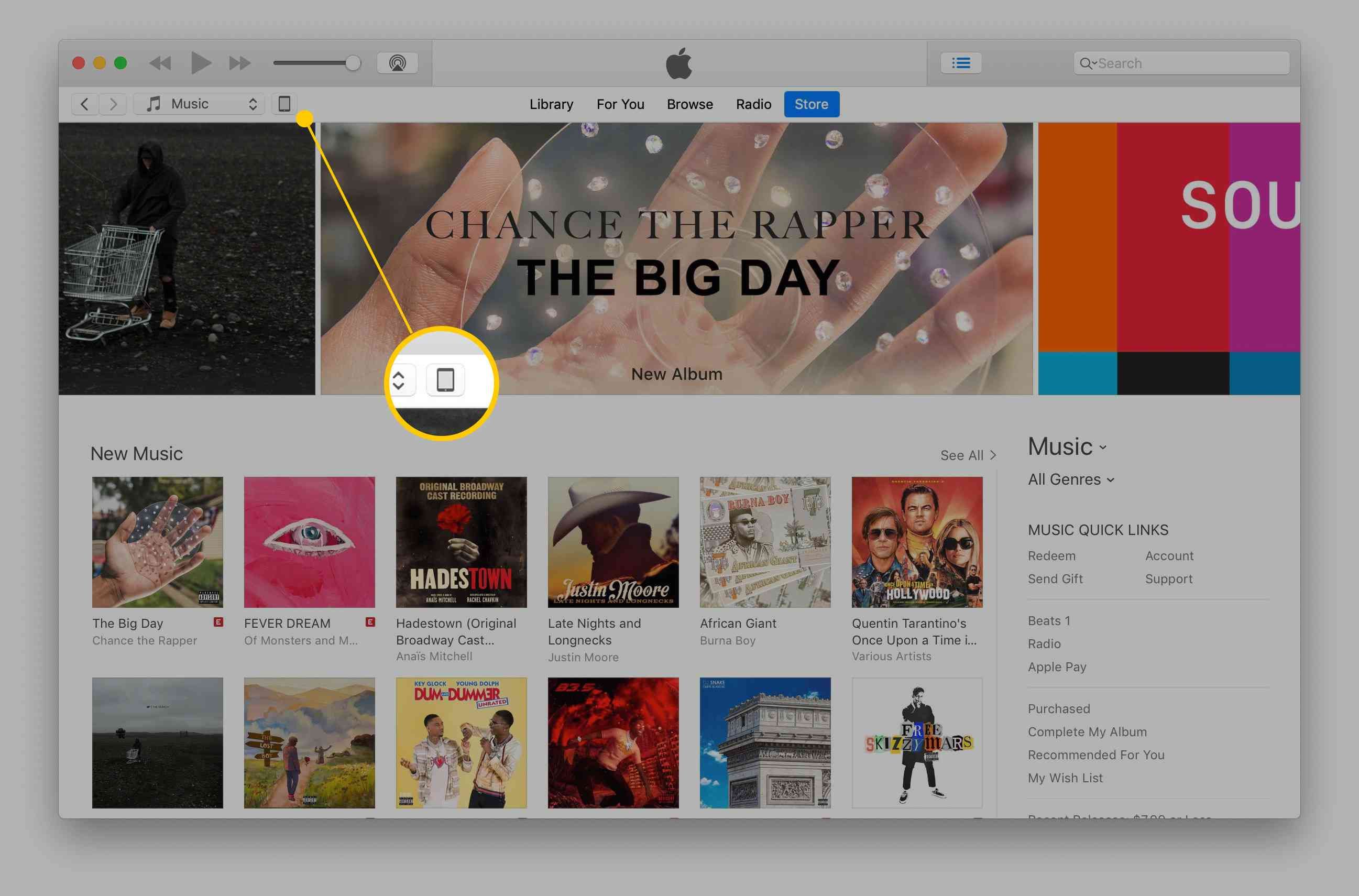значок iPad в iTunes