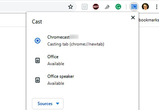 Cast Chrome из программы настройки ПК
