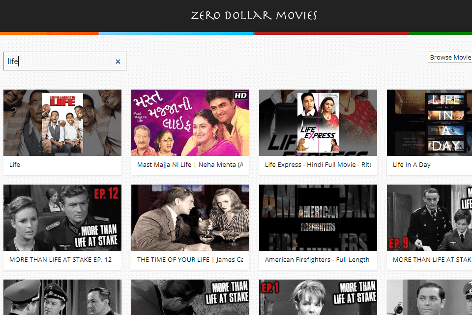 Сайт фильмов Zero Dollar