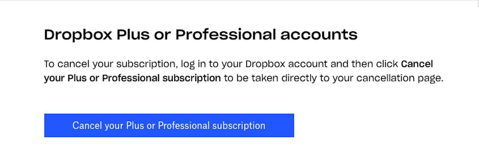 Скриншот Dropbox.com.