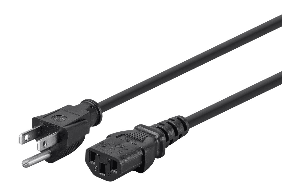 Monoprice 105294 15-футовый кабель питания 14AWG с 3-проводным разъемом для подключения к компьютеру