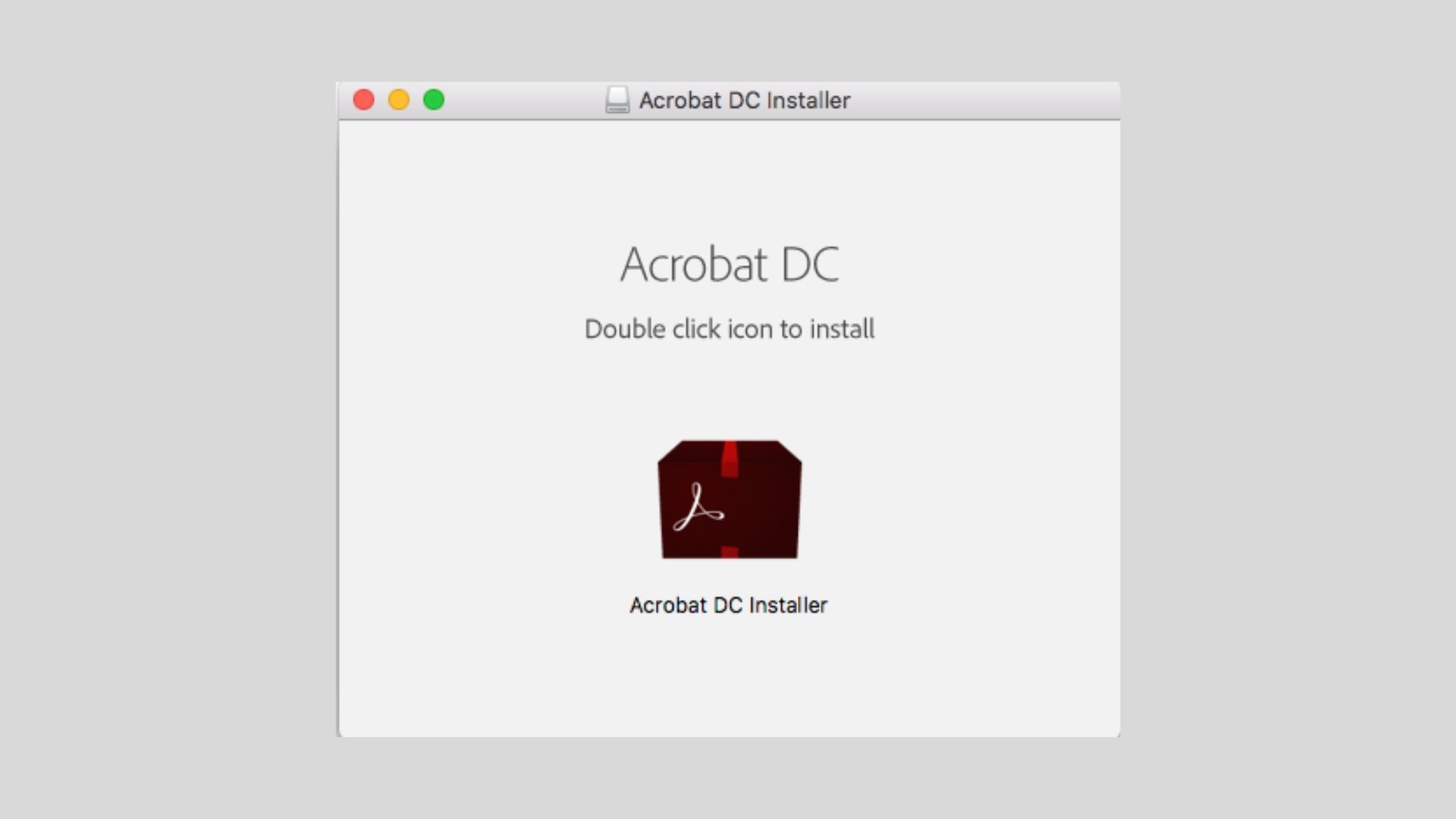 Скриншот установщика Acrobat DC.