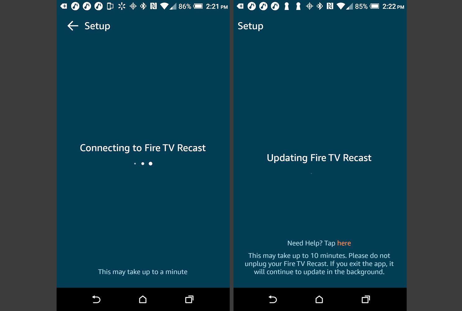 Приложение Fire TV - Recast Connect и обновление