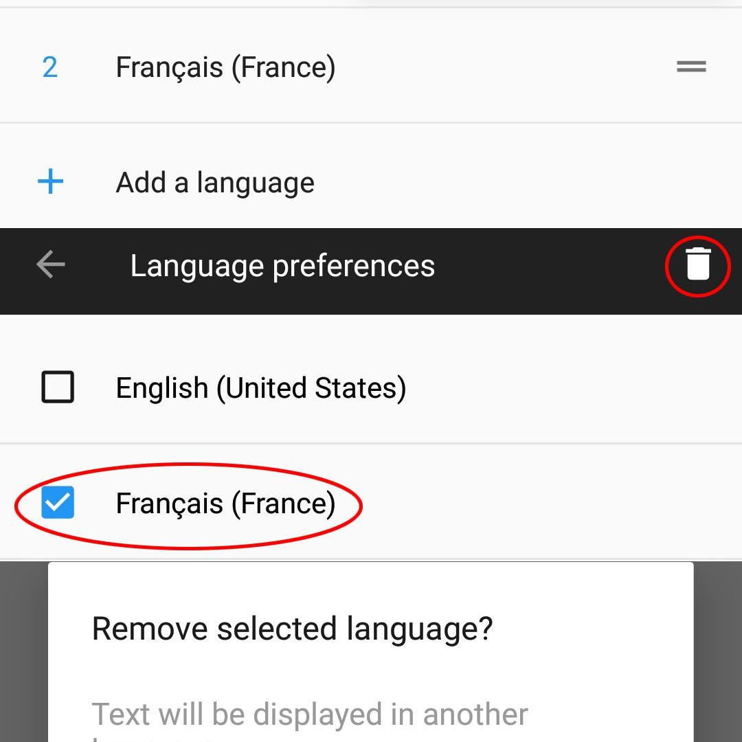 Google Assistant Удалить язык