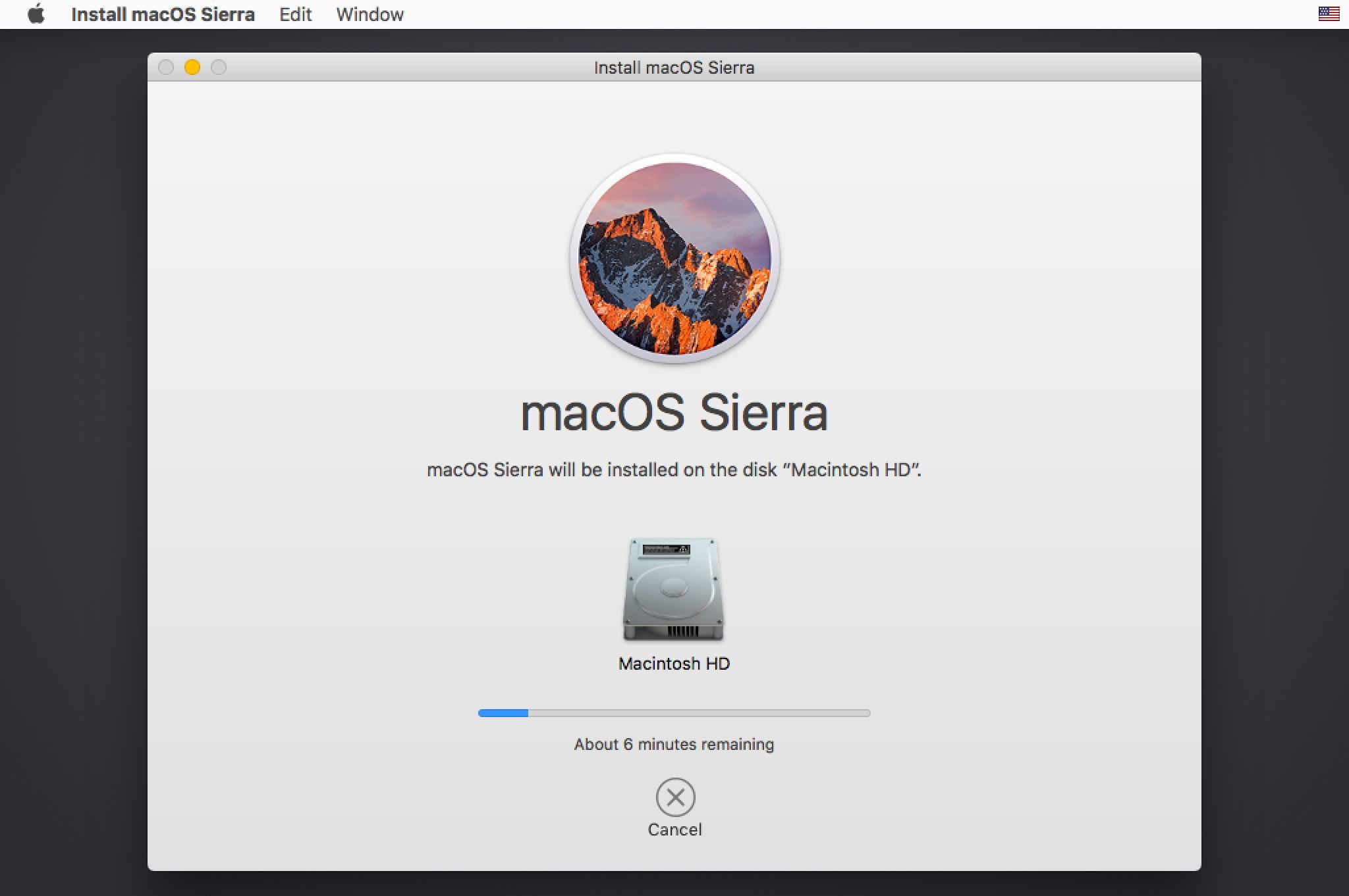 macOS Sierra Процесс установки