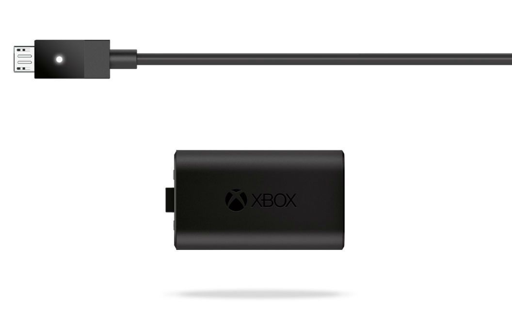 Xbox One заряжает и играет батарею и кабель.
