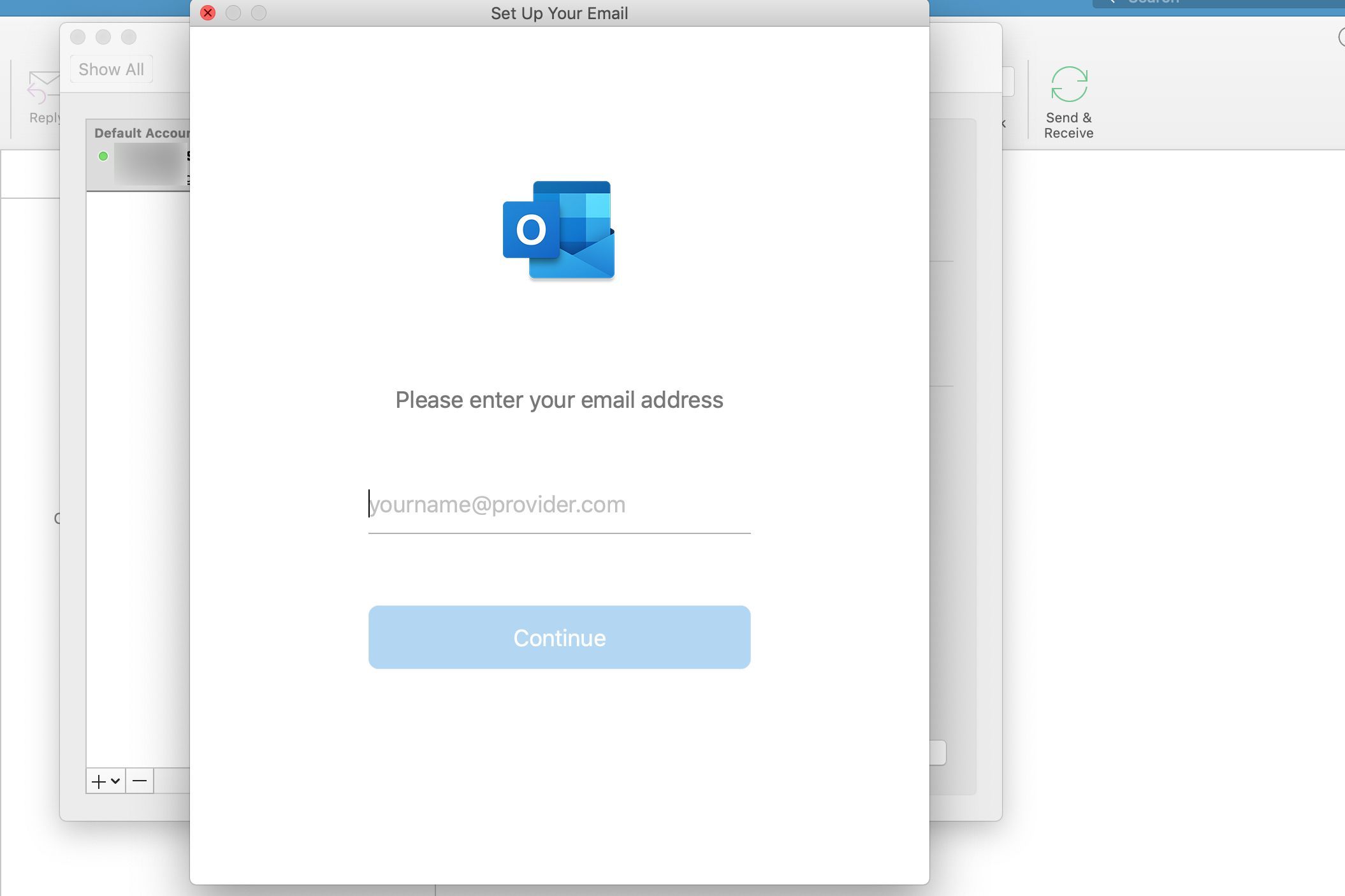 Настройка Outlook для Mac Gmail