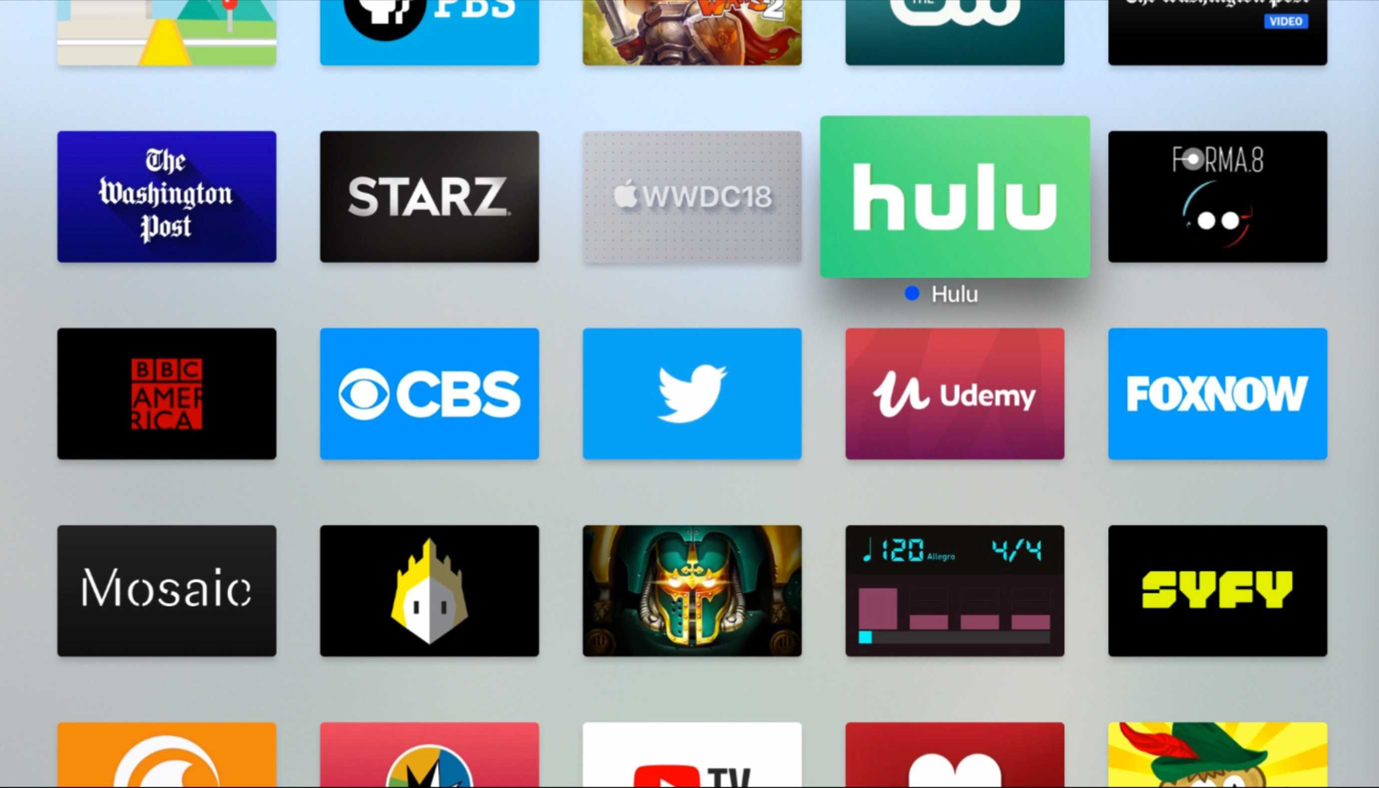 Приложение Hulu на Apple TV