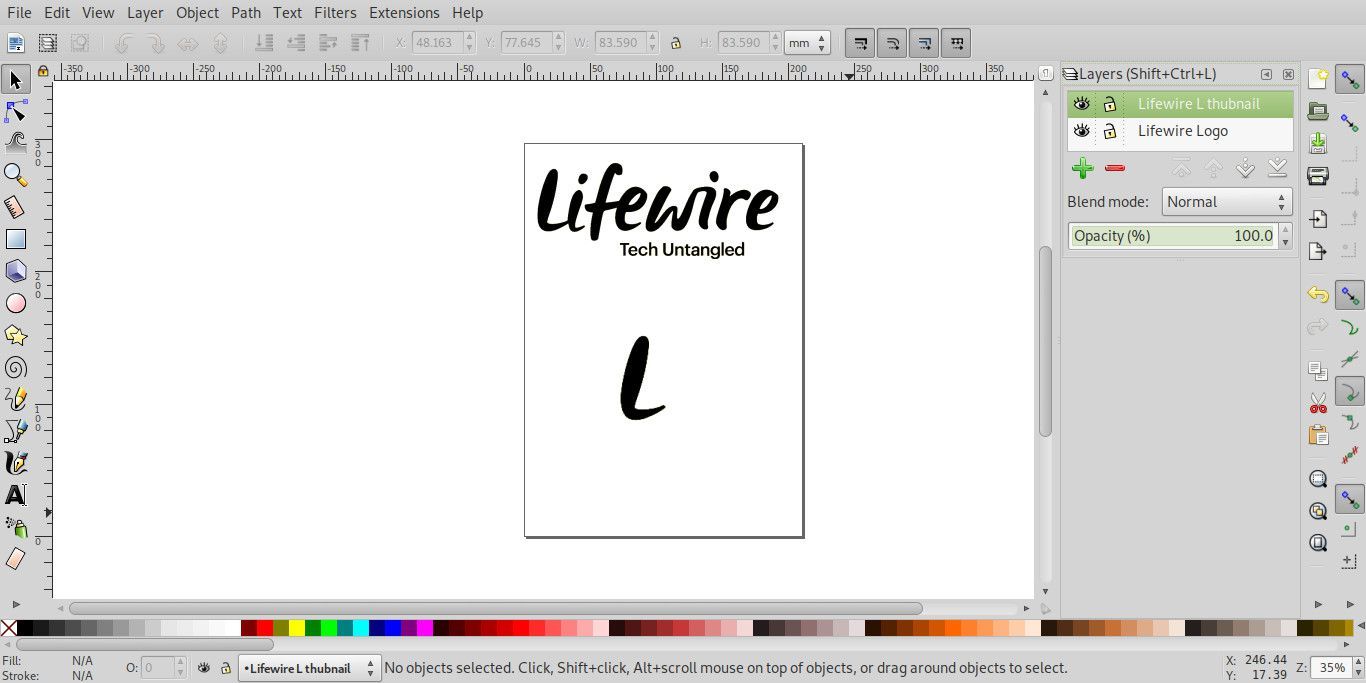 Inkscape слои с логотипами