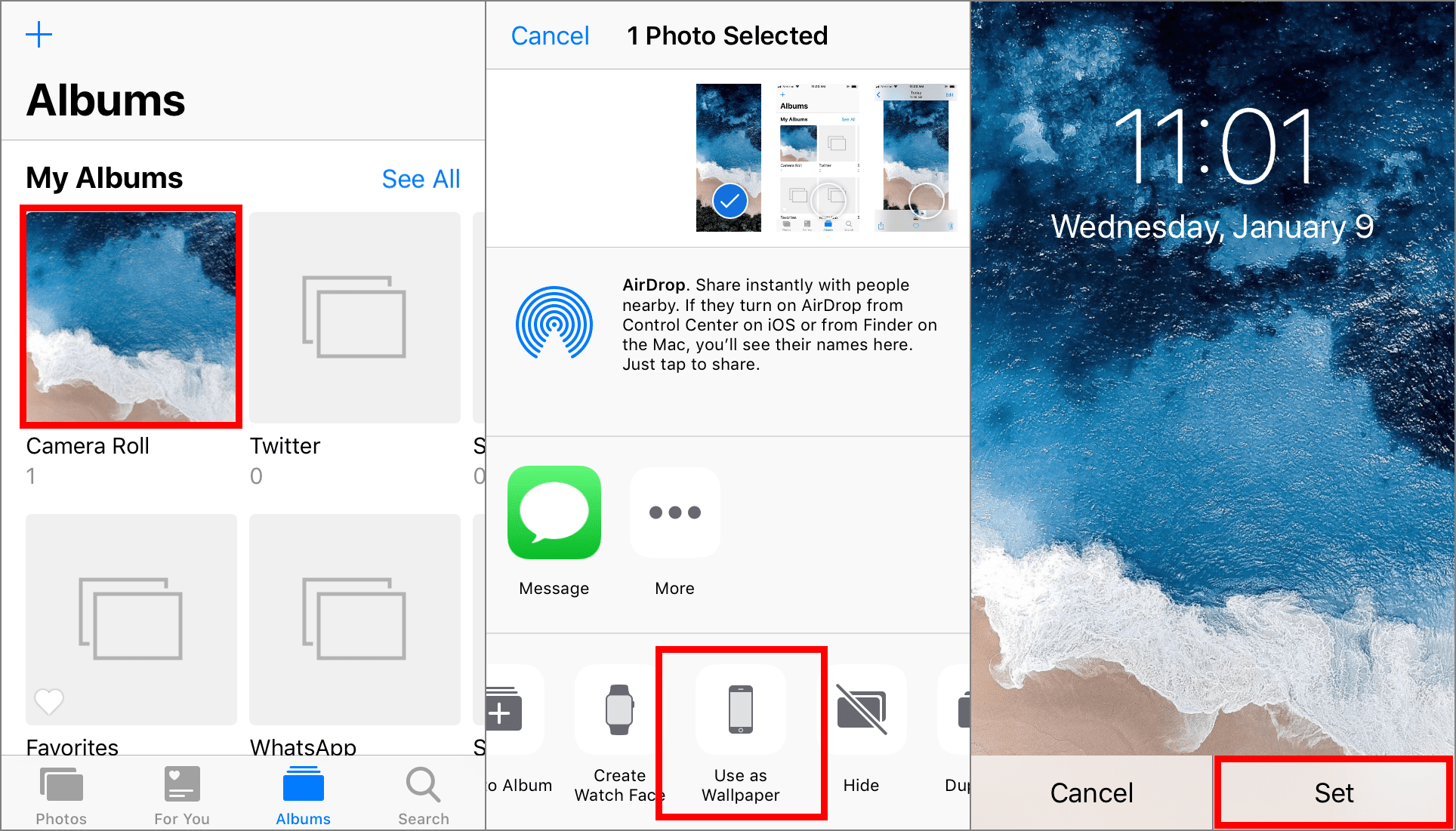 Изменить обои iPhone скриншоты