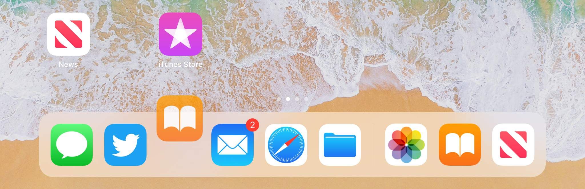 Смена иконок в доке iPad