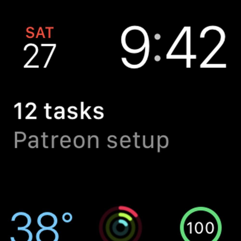 Снимок экрана Модульного Apple Watch