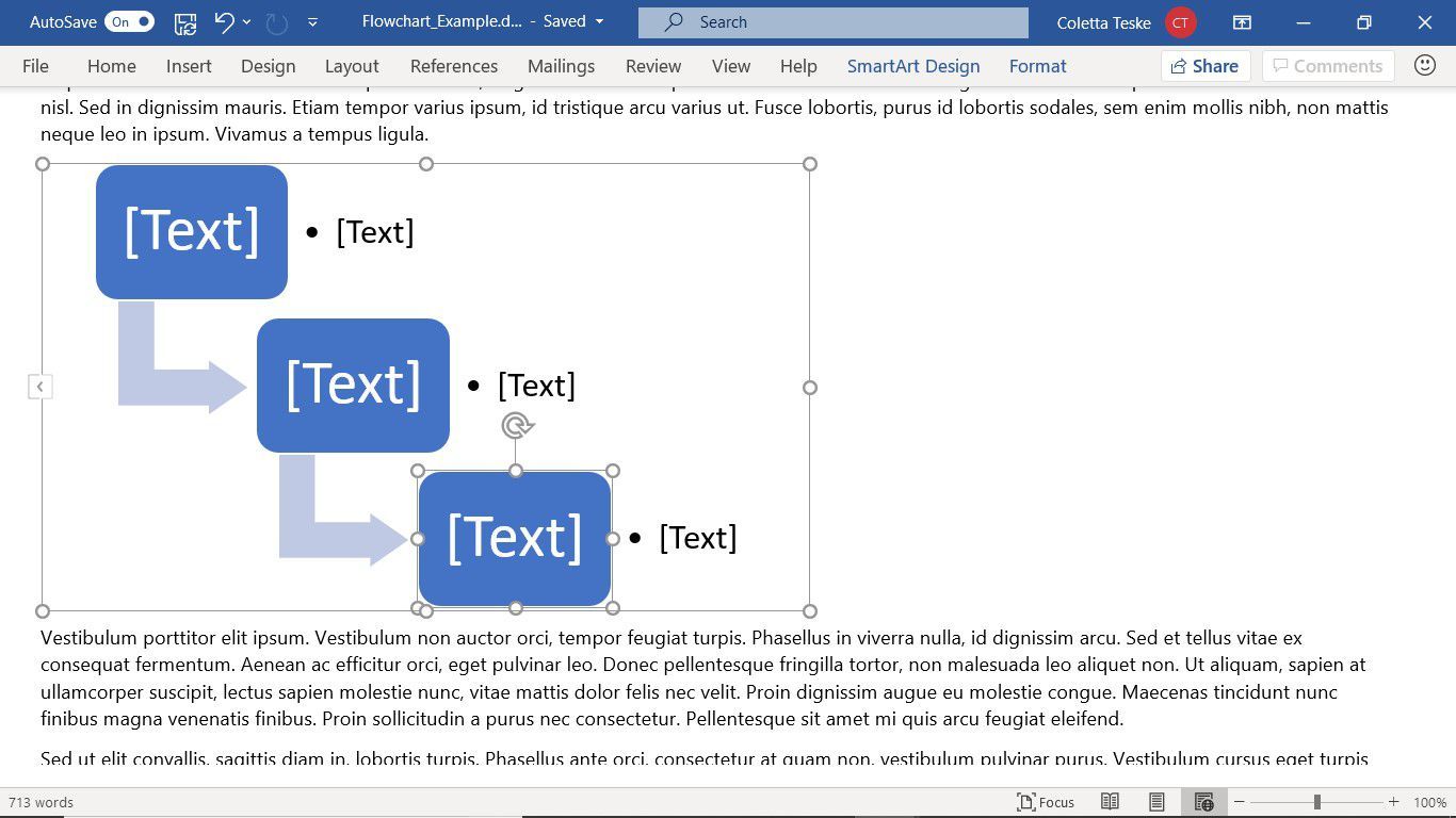Графическая схема SmartArt в Microsoft Word